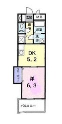 賀茂駅 徒歩2分 2階の物件間取画像